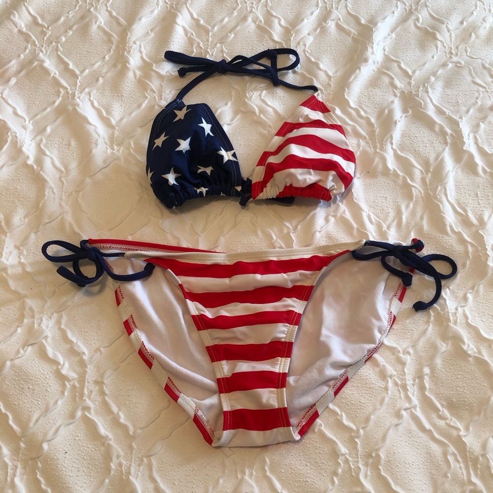 Old Navy American Flag Bikini